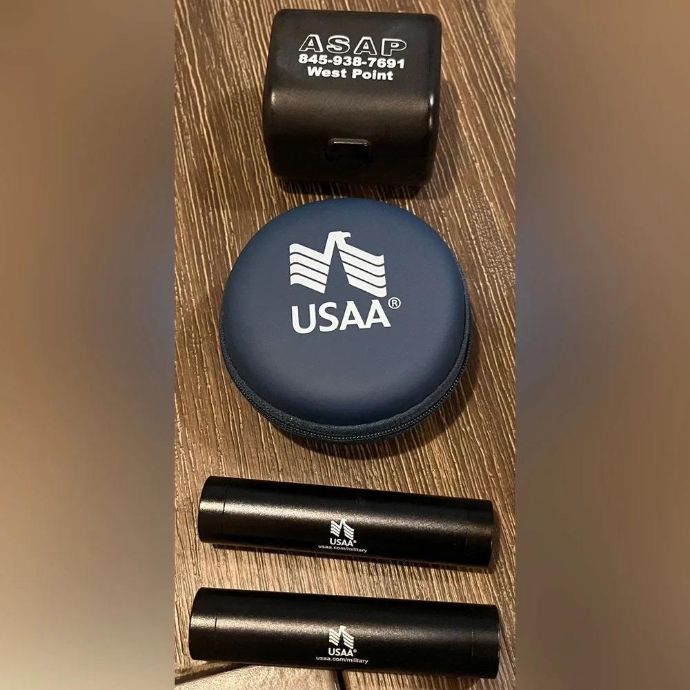 USAA 3 international adaptors and 2 portable chargers